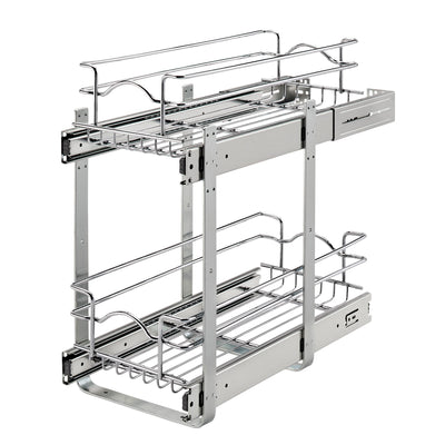 Rev-A-Shelf 5WB2-0918CR-1 9"x18" Two-Tier Cabinet Wire Basket, Chrome (Open Box)