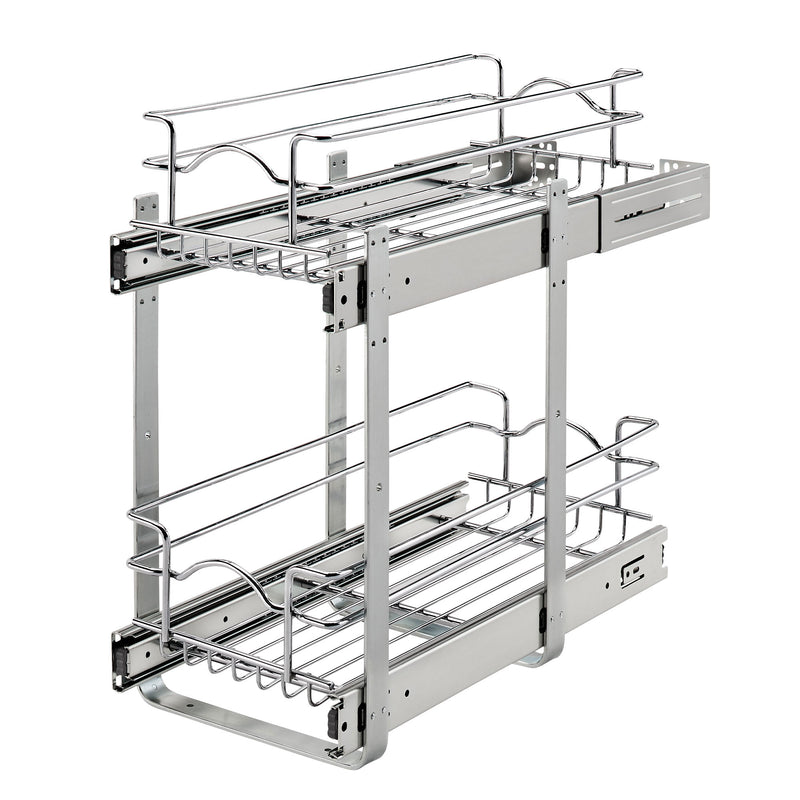 Rev-A-Shelf 5WB2-0918CR-1 9"x18" Two-Tier Kitchen Storage Baskets, Chrome (Used)