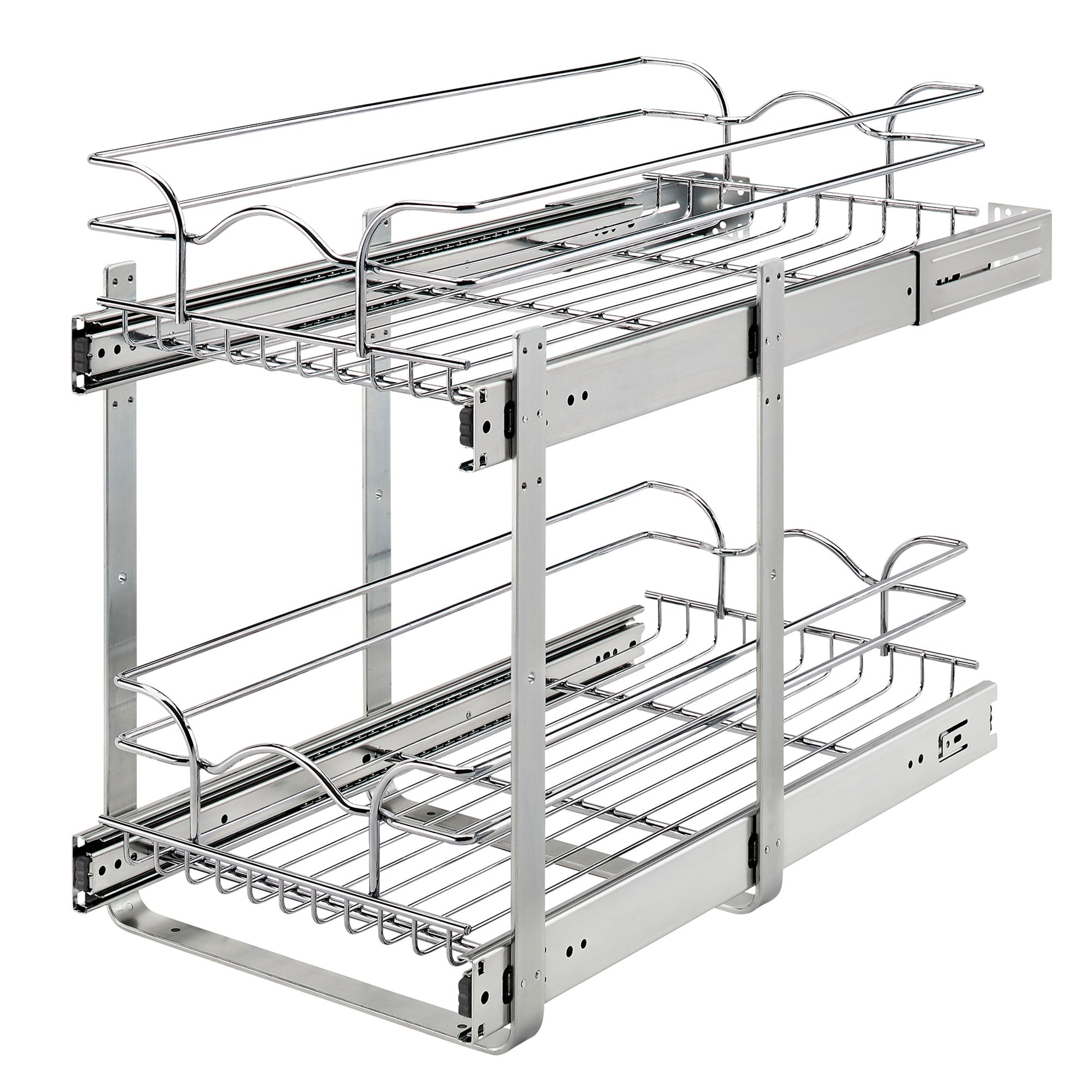 Rev-A-Shelf 5WB2-1222CR-1 12" x 22" 2-Tier Cabinet Pull Out Wire Baskets, Chrome (For Parts)