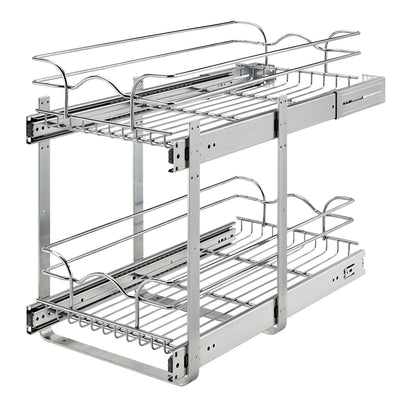 Rev-A-Shelf 5WB2-1222CR-1 12"x22" 2-Tier Cabinet Storage Wire Basket (Open Box)