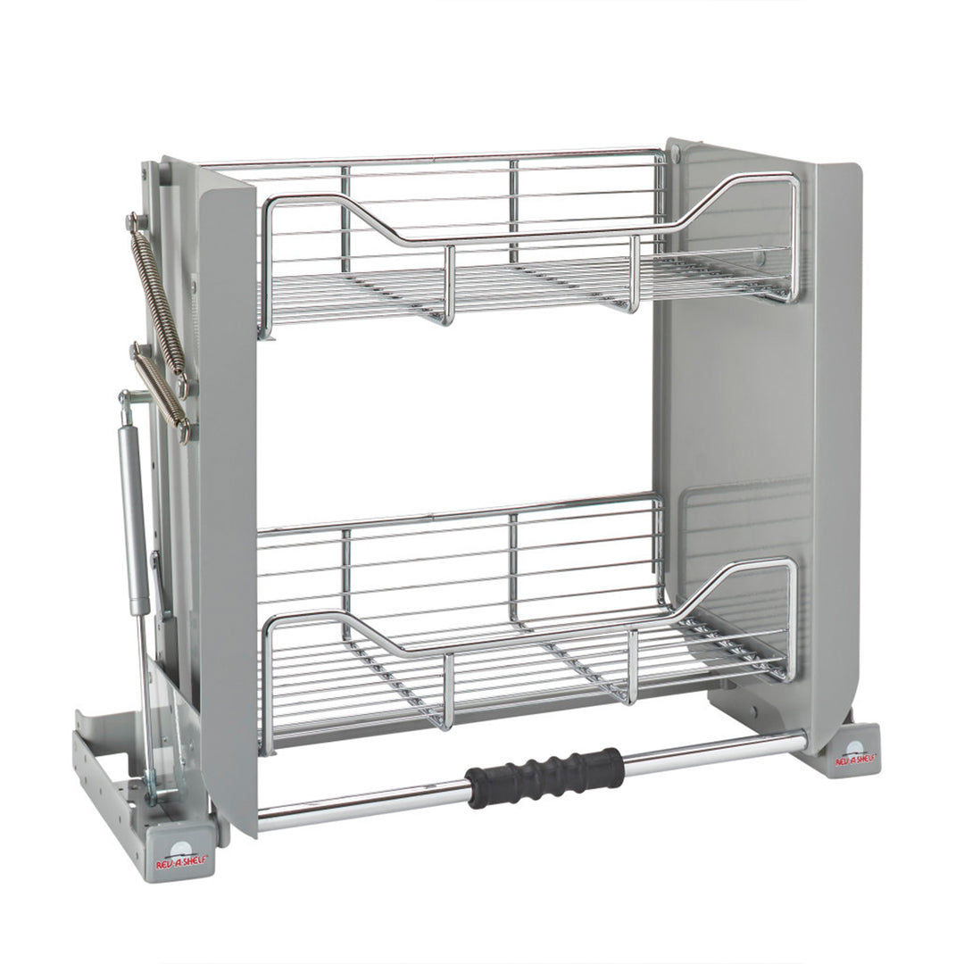 Rev-A-Shelf 24" Kitchen Pulldown Wall Cabinet Shelf System, Chrome, 5PD-24CRN