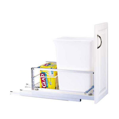 Rev-A-Shelf Single Pullout 35 qt. Kitchen Trash Can with Soft-Close, 5349-15DM-1