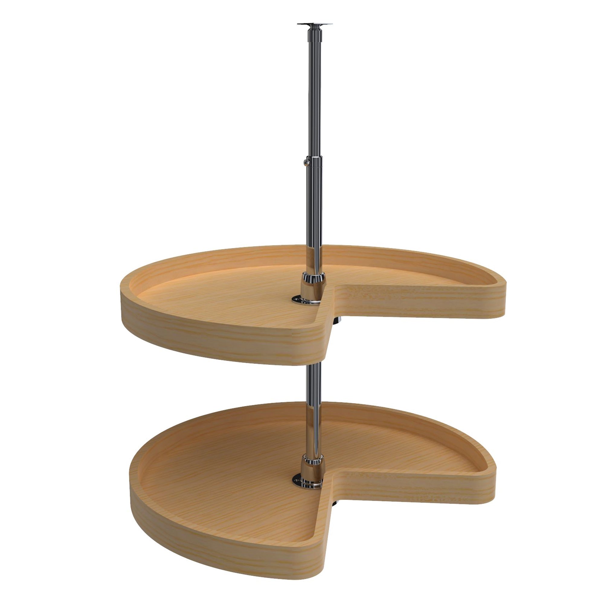 Rev-A-Shelf 32 Inch Wooden Cabinet 2-Shelf Kidney Shape Lazy Susan (Used)