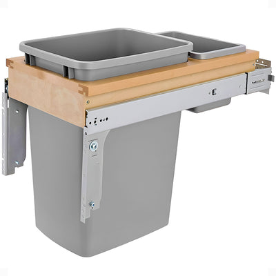 Rev-A-Shelf 4WCTM-12BBSCDM1 Single 35 Quart Top Mount Pullout Waste Containers (For Parts)
