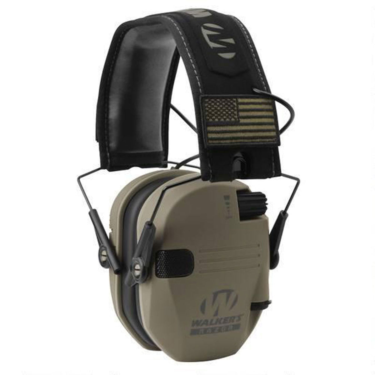 Walker's Razor Slim Shooter Electronic Hearing Earmuff, Tan Patriot (3 Pack) - VMInnovations