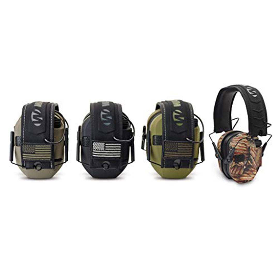 Walker's Razor Slim Shooter Electronic Hearing Earmuff, Tan Patriot (3 Pack)