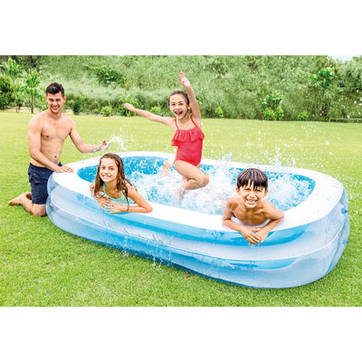 Intex Swim Center 198 Gal. Family Swimming Pool & 120V Electric Air Pump - VMInnovations