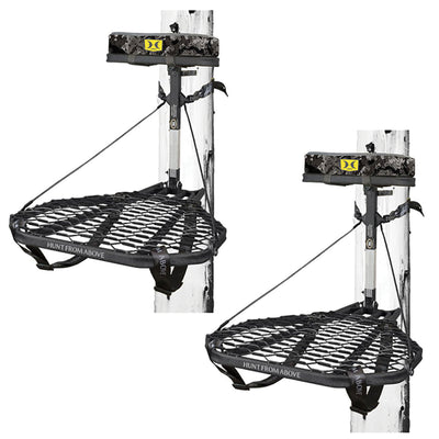 Hawk COMBAT Durable Steel Hunting Treestand & Full Body Safety Harness (2 Pack) - VMInnovations