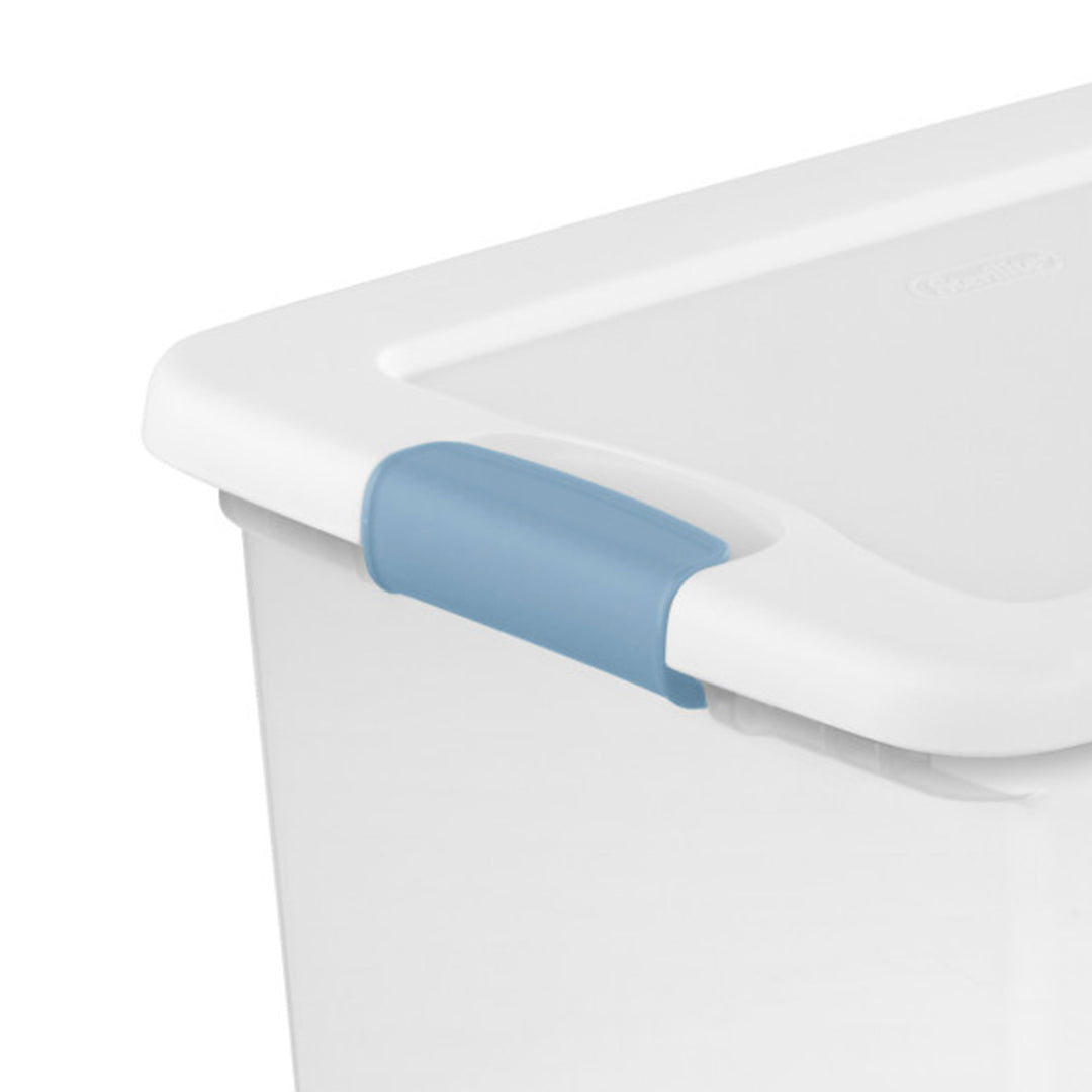 Sterilite 25 Quart Latching Storage Box, Stackable Bin with Latch Lid, 12 Pack