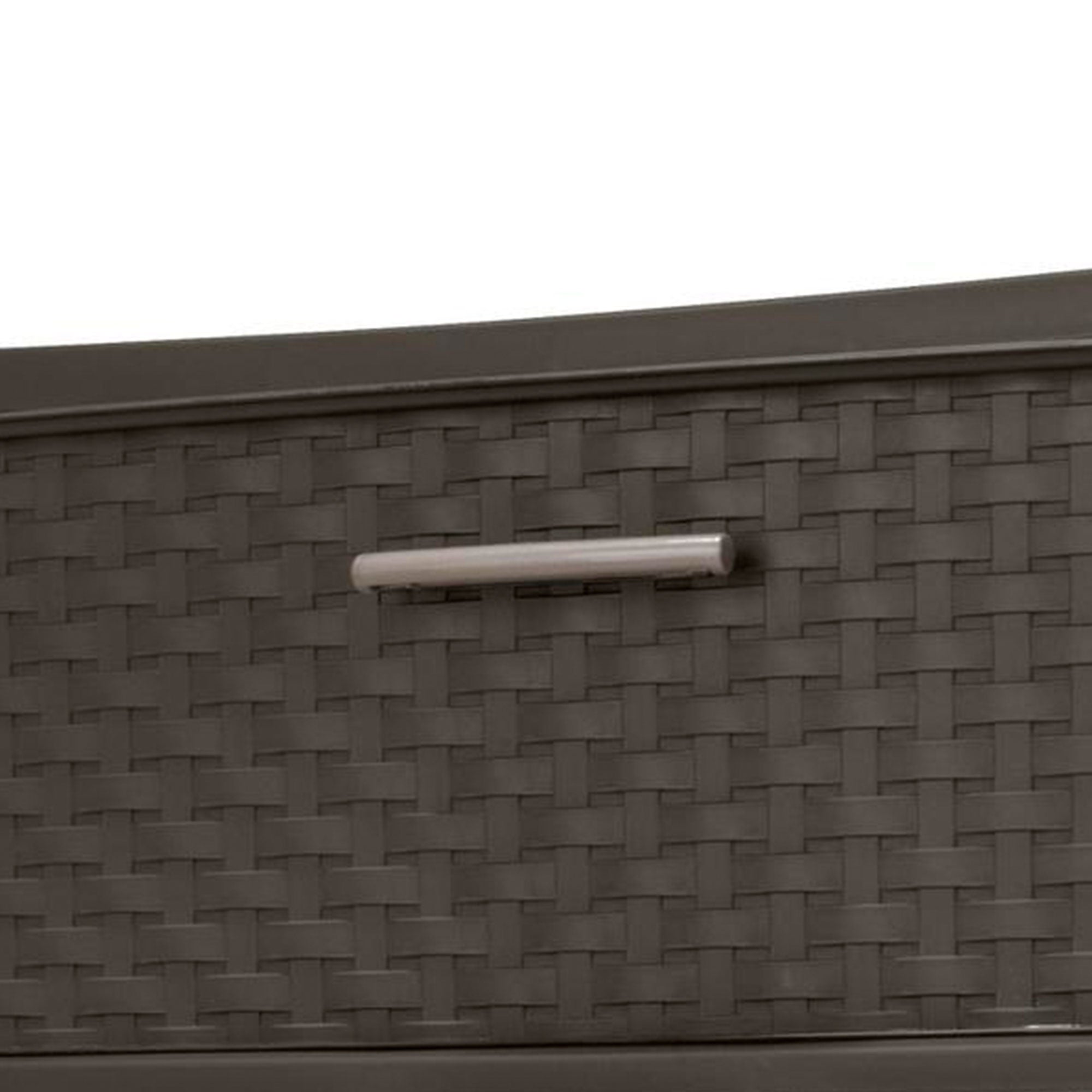 Sterilite 3 Drawer Wide Weave Storage Tower, Plastic Organizer Drawers, Brown - VMInnovations