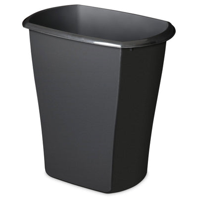 Sterilite 10529006 5.5 Gallon Ultra Plastic Wastebasket Trash Can, Black