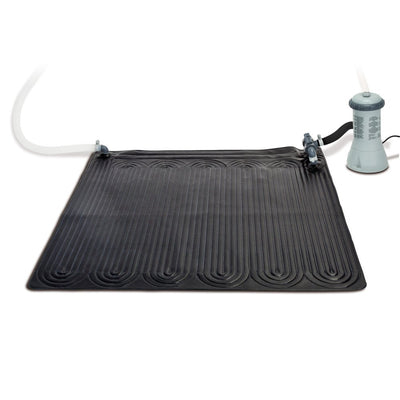 Solar Mat Water Heater - Black Bundled w/ Wall-Mounted Automatic Skimmer