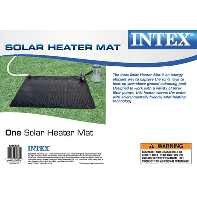 Solar Mat Water Heater - Black Bundled w/ Wall-Mounted Automatic Skimmer