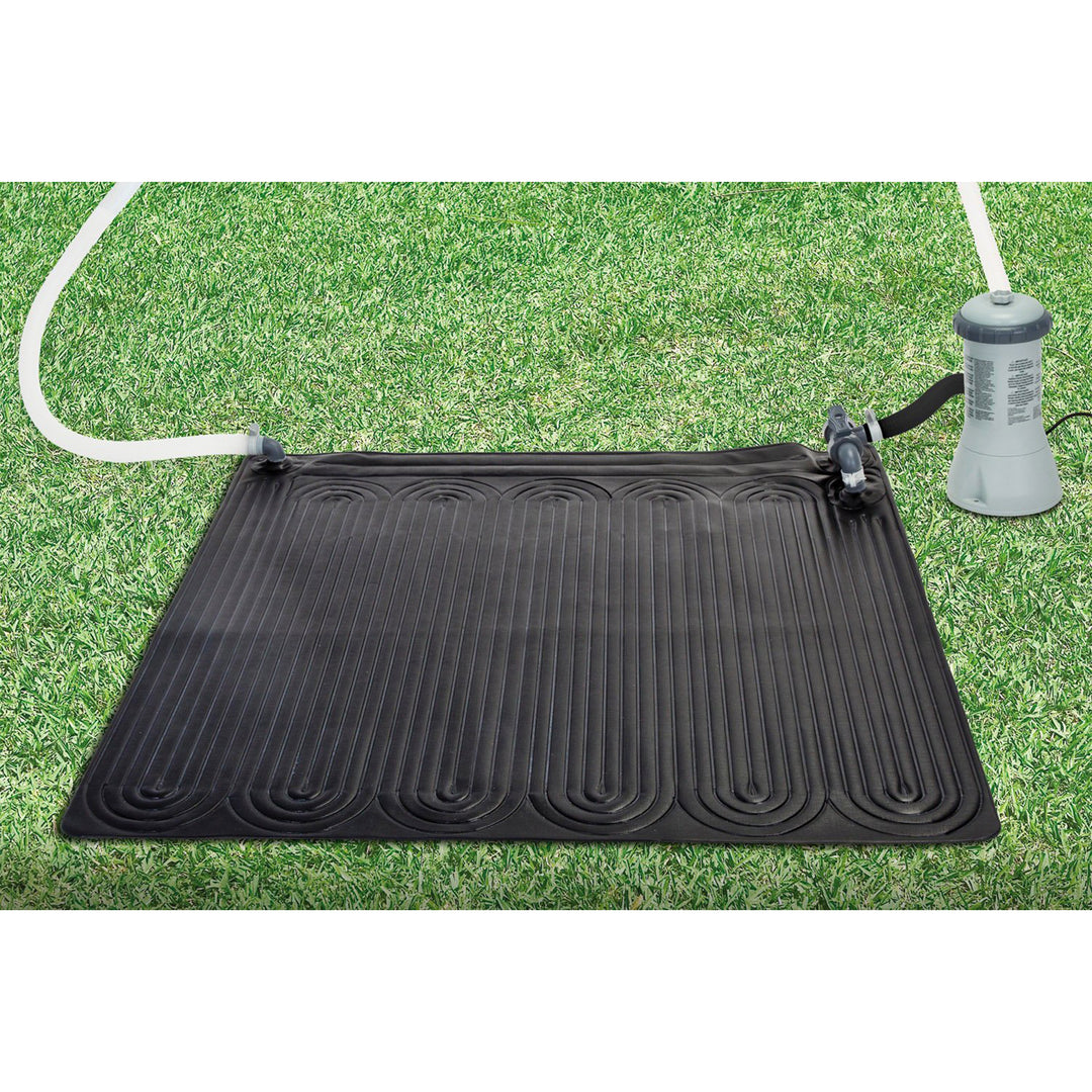 Solar Mat Water Heater - Black Bundled w/ Wall-Mounted Automatic Skimmer