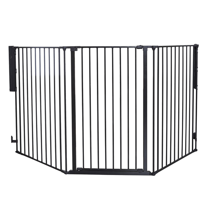 Scandinavian Pet Large and Extra Tall 35-88 Inch Safety Gate, Black (Open Box)