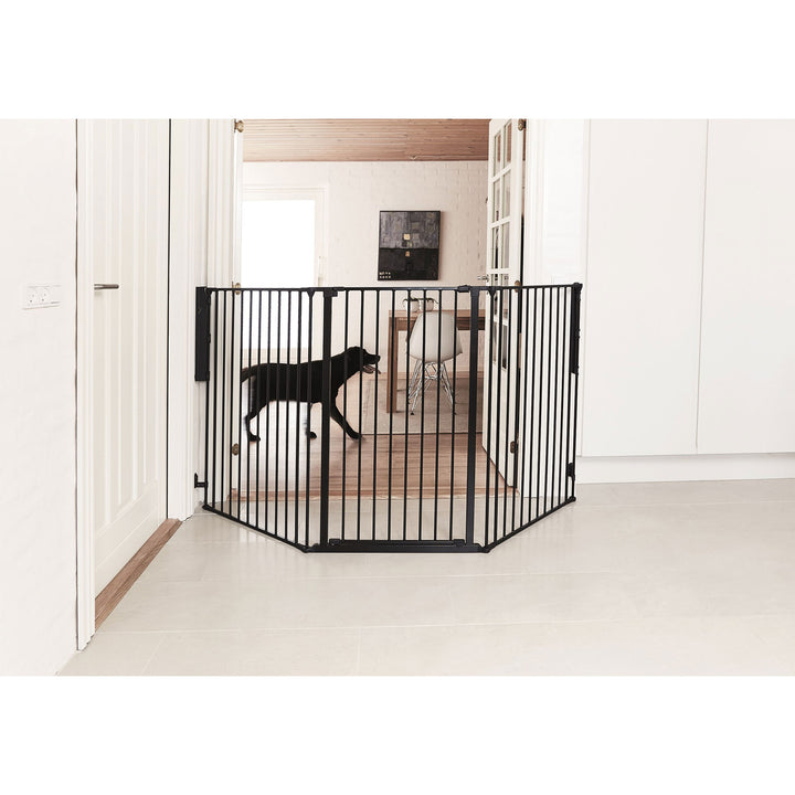 Scandinavian Pet Large and Extra Tall 35-88 Inch Safety Gate, Black (Open Box)