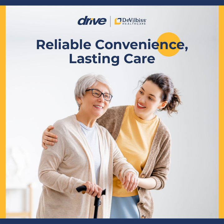 Drive Medical Flex N Go 39.5" Adjustable Foldable Tripod Cane, Black (Open Box) - VMInnovations