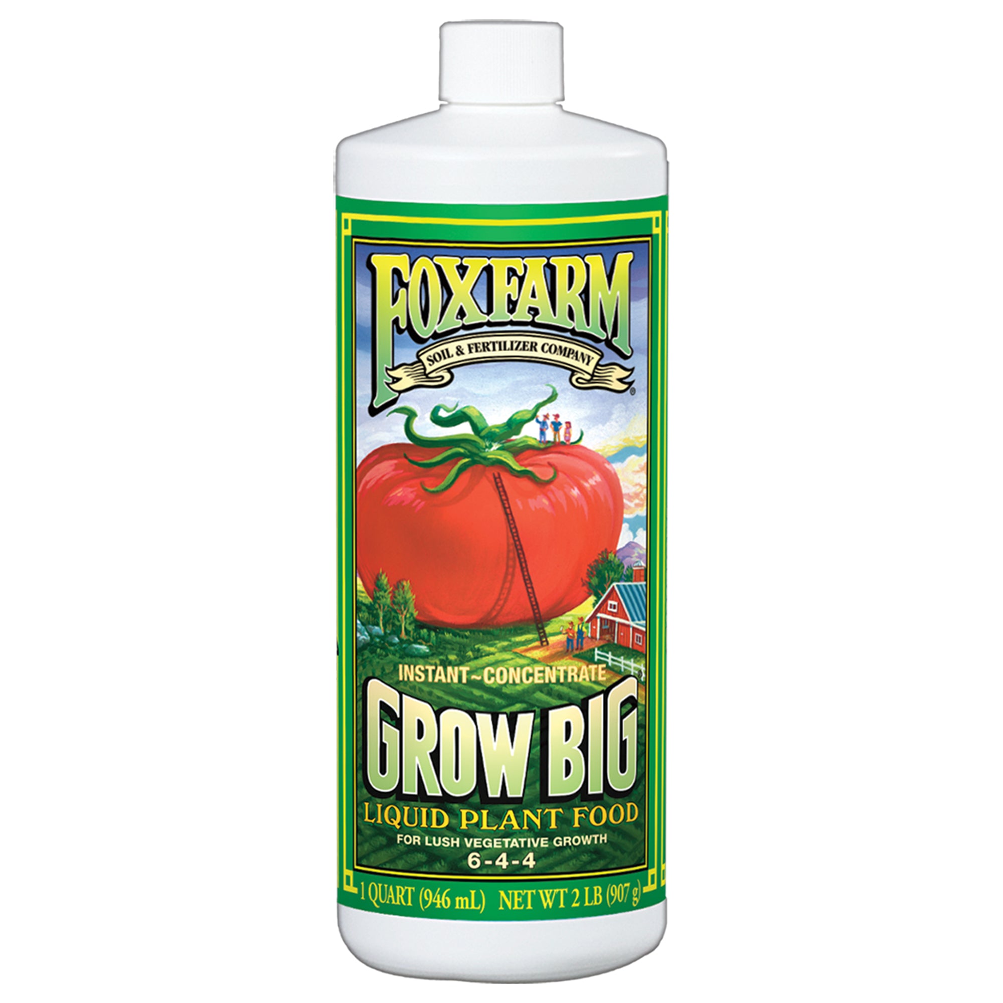 FoxFarm 1 Qt Grow Big Liquid Concentrate Fertilizer for Lush Vegetative Growth