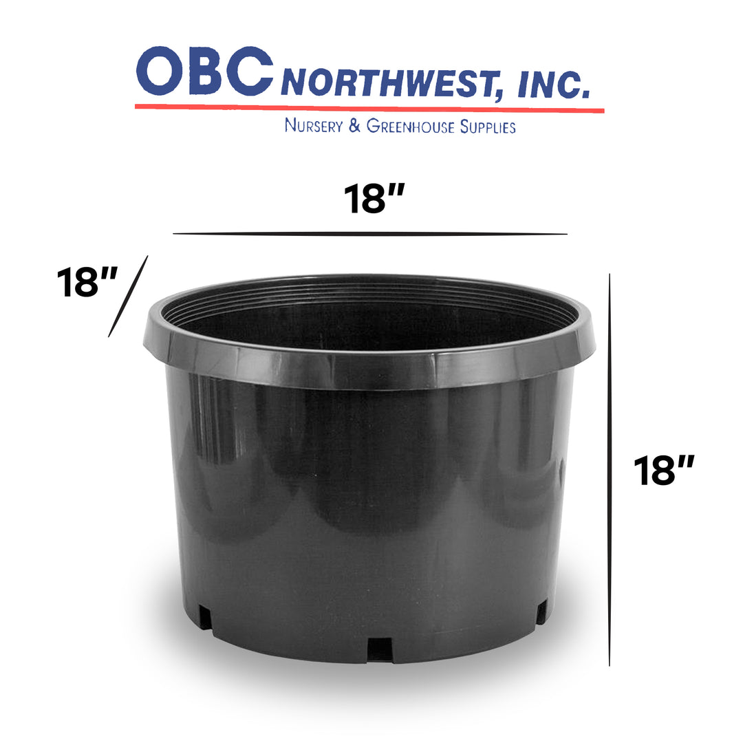 10 Gallon Premium Nursery Plastic Planter Garden Grow Pots, 5 Pack (Used)