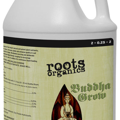 Roots Organics ROBGG Buddha Grow Nutrient Fertilizer for Potting Soil, 1 Gallon - VMInnovations