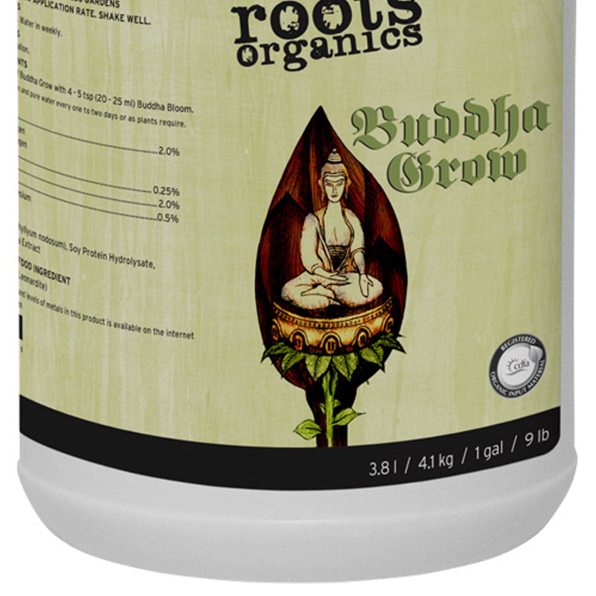 Roots Organics ROBGG Buddha Grow Nutrient Fertilizer for Potting Soil, 1 Gallon - VMInnovations