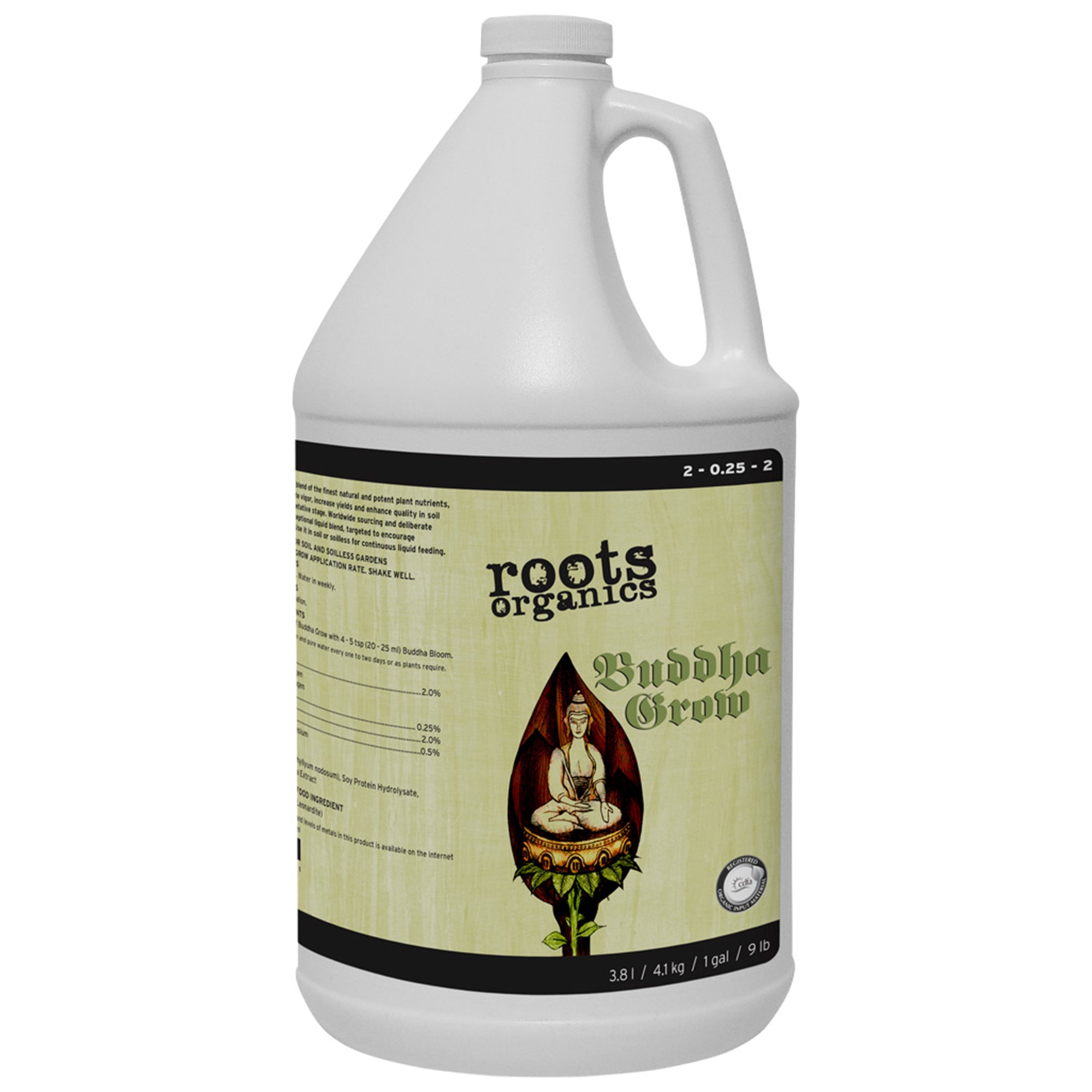 Roots Organics ROBGG Buddha Grow Nutrient Fertilizer for Potting Soil, 1 Gallon - VMInnovations