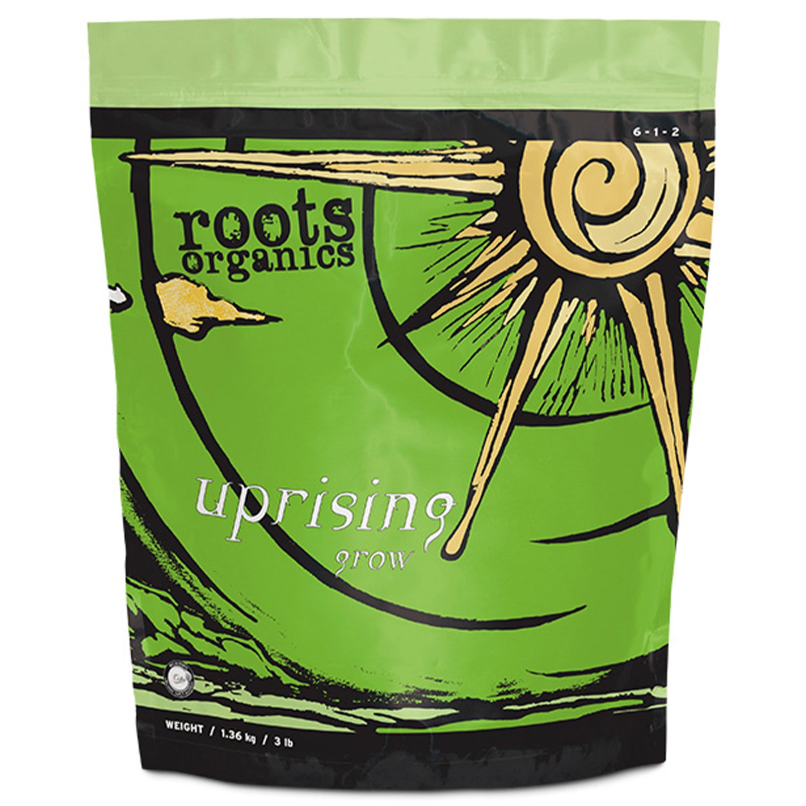 Roots Organics Uprising Grow Soil Plant Nutrient Base Top Dress Blend, 9 Pounds - VMInnovations