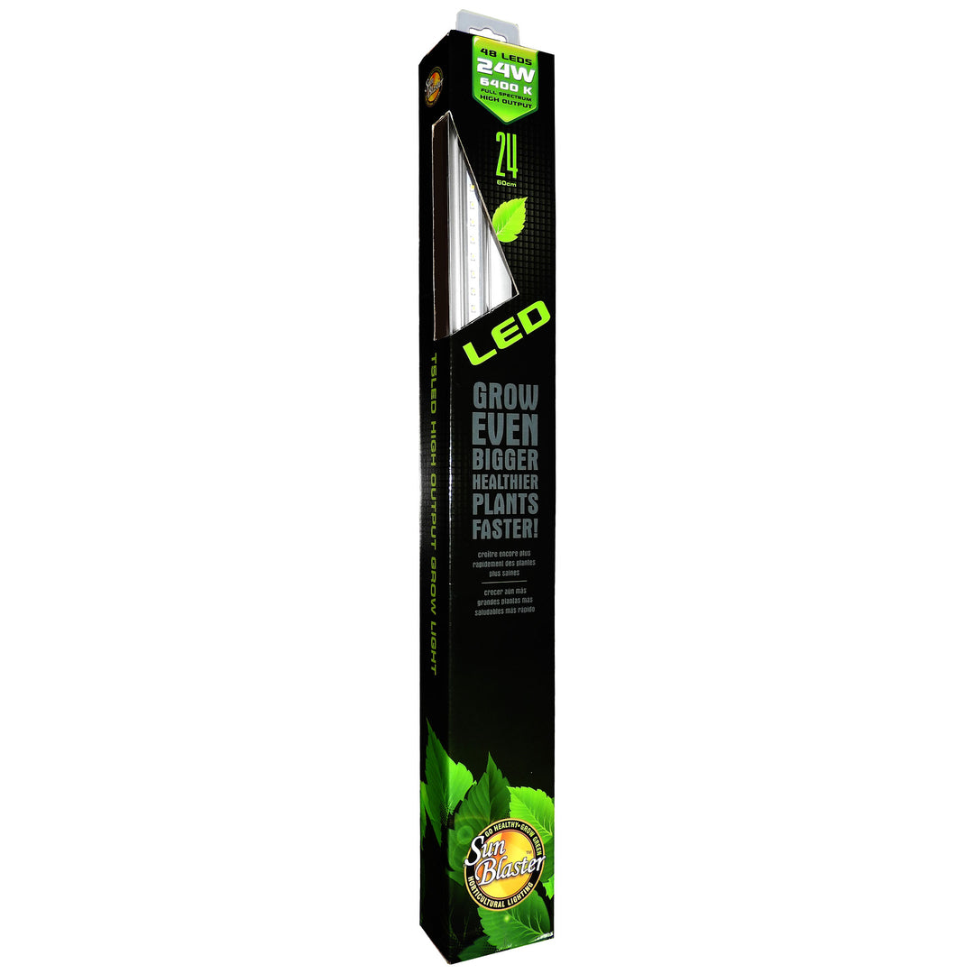 SunBlaster 24'' 24W Self Cooling High Output LED Strip Grow Light (Open Box) - VMInnovations