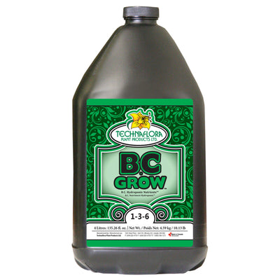Technaflora TFBCGR4L B.C. Grow Hydroponic Garden Nutrients Fertilizer, 4 Liters - VMInnovations