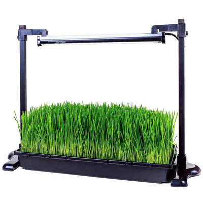 SunBlaster Aluminum Adjustable T5 Light Strip Stand w/ Growing Tray (Used)