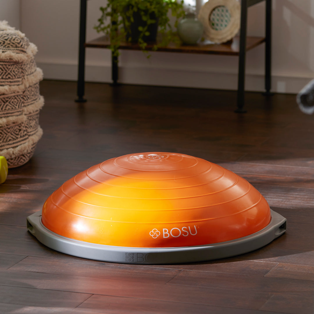 Bosu 72-10850 The Original Balance Trainer 65 cm Diameter Ball, Orange and Gray