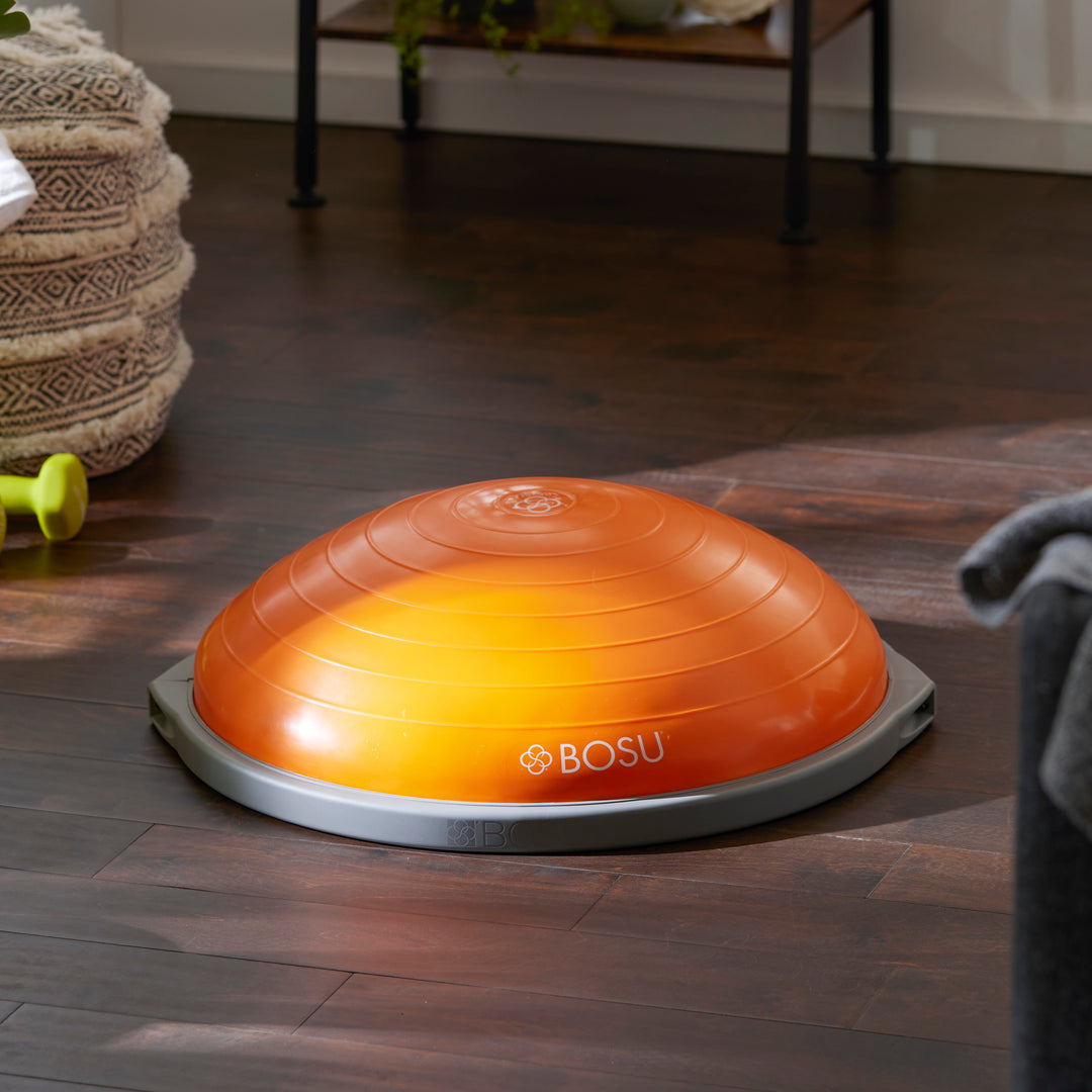 Bosu The Original Balance Trainer 65 cm Diameter Ball, Orange and Gray Open Box - VMInnovations