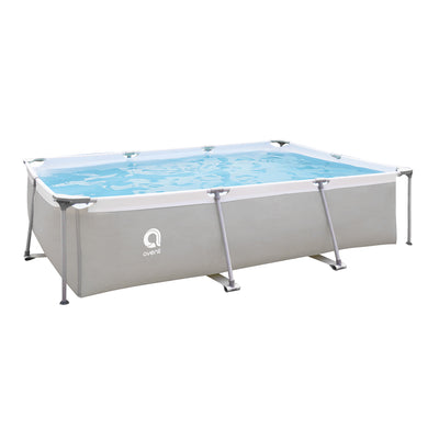JLeisure 10 x 6.5' Rectangular Steel Frame & 3D Orange Swimming Pool (2 Pack)