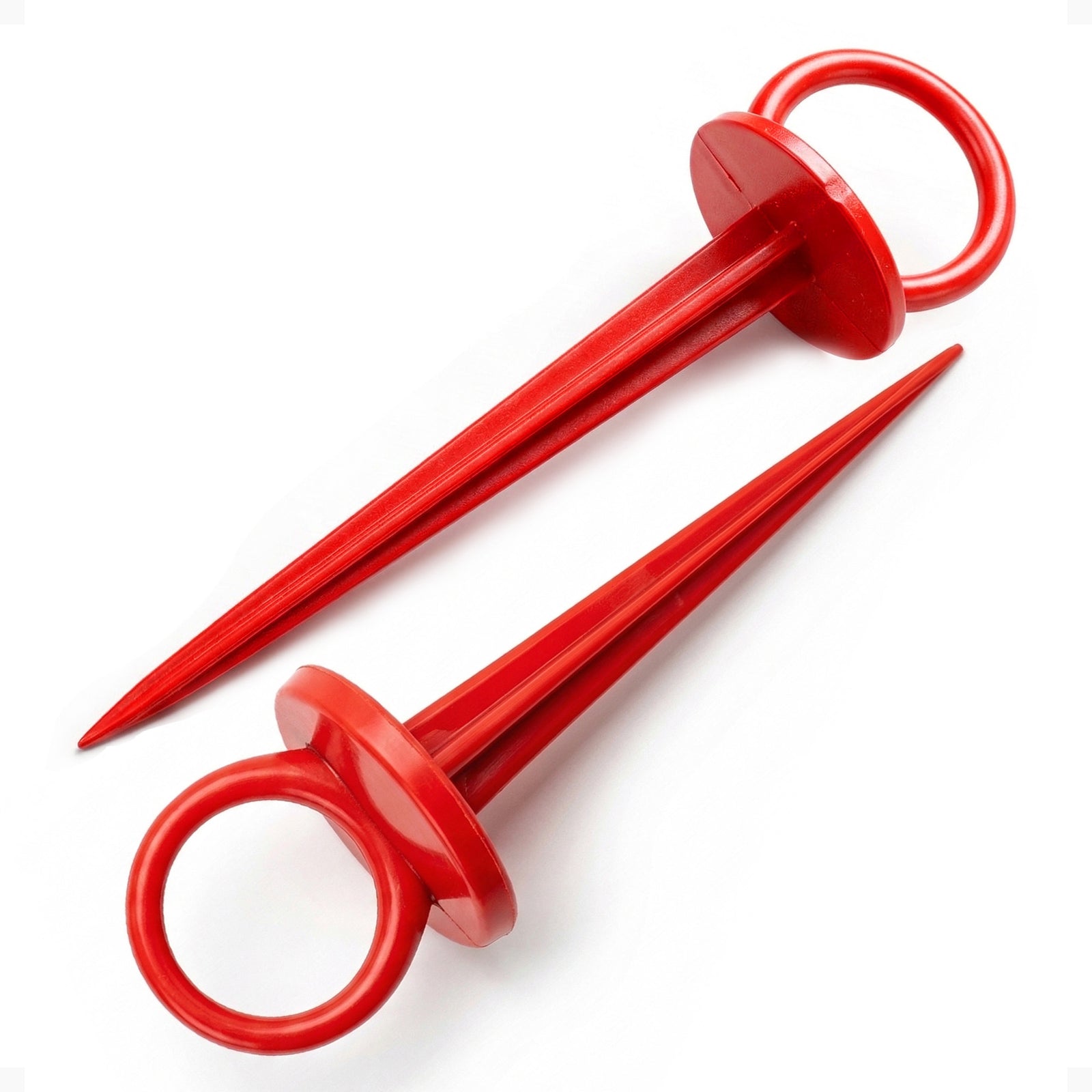 DeWitt Company UV-Treated Durable Plastic Outdoor Re-Pin Anchors, Red, 300 Count - VMInnovations