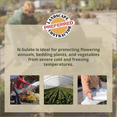 DeWitt Company N-Sulate 12'x250' Frosted Winter Weather Plant Protection Blanket - VMInnovations