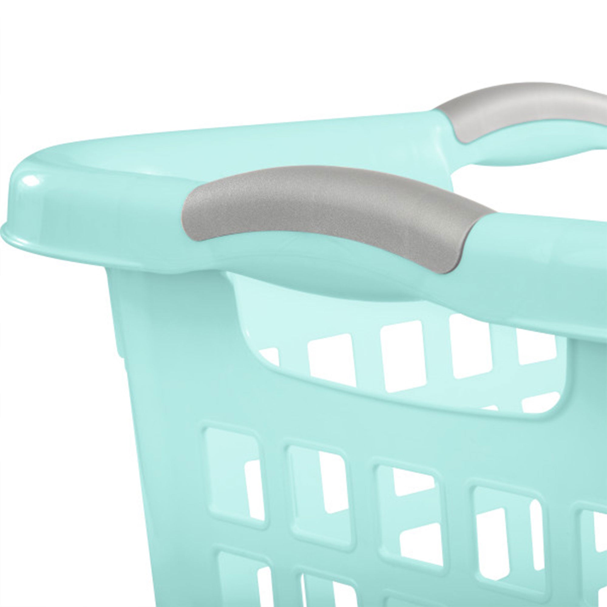 Sterilite Ultra 2 Bushel Plastic Stackable Laundry Basket Bin, Aqua (12 Pack) - VMInnovations