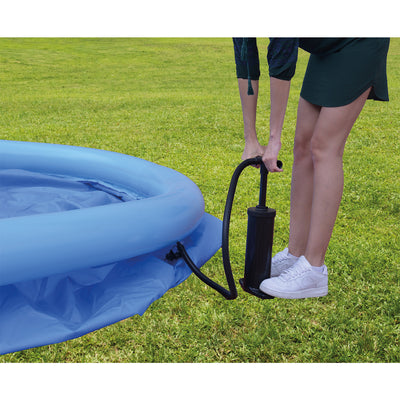 JLeisure 8 Ft x 25" Prompt Set Inflatable Outdoor Backyard Pool, Blue (Open Box)