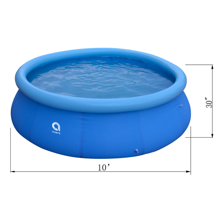 JLeisure 17807 10 Ft x 30" Prompt Set Inflatable Outdoor Backyard Swimming Pool