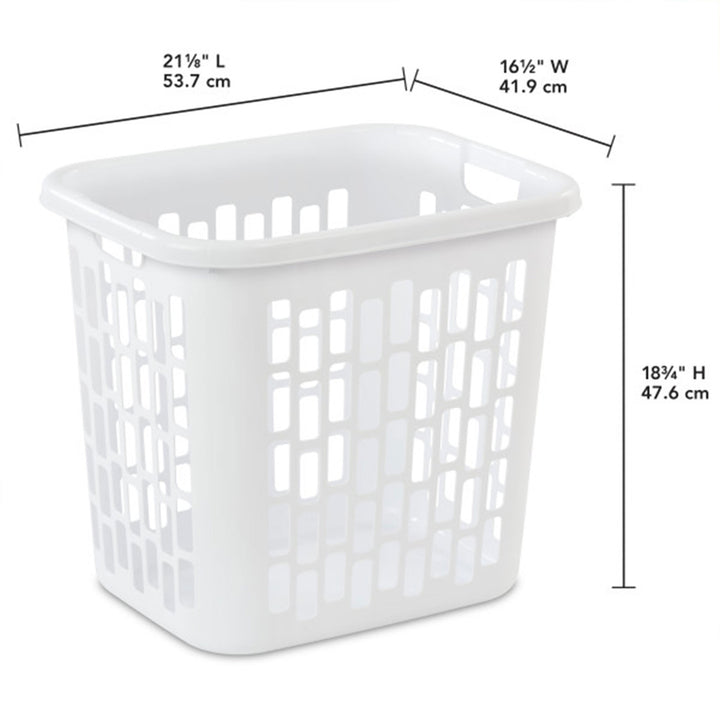 Sterilite Ultra Easy Carry Plastic Dirty Clothes Laundry Basket Hamper (4 Pack)