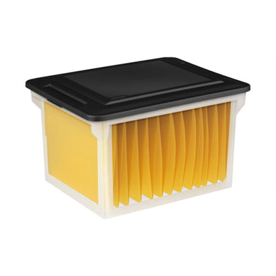 Sterilite Convenient Versatile Clear Organizing Storage File Box w/Lid - VMInnovations