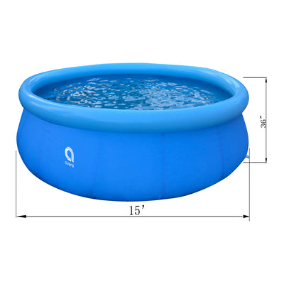 JLeisure 15Ft x 36" Prompt Set Inflatable Outdoor Backyard Swimming Pool(2 Pack) - VMInnovations