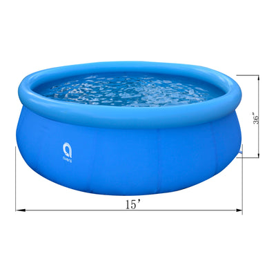 JLeisure 17811US 15Ft x 36" Prompt Set Inflatable Outdoor Backyard Swimming Pool - VMInnovations