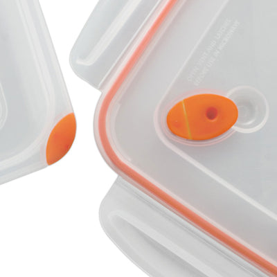 Sterilite 03221106 8.3 Cup Rectangle Ultra-Seal Food Container, Orange (6 Pack)