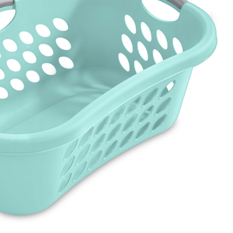 Sterilite Ultra HipHold 1.25 Bushel Plastic Stackable Laundry Basket (12 Pack)