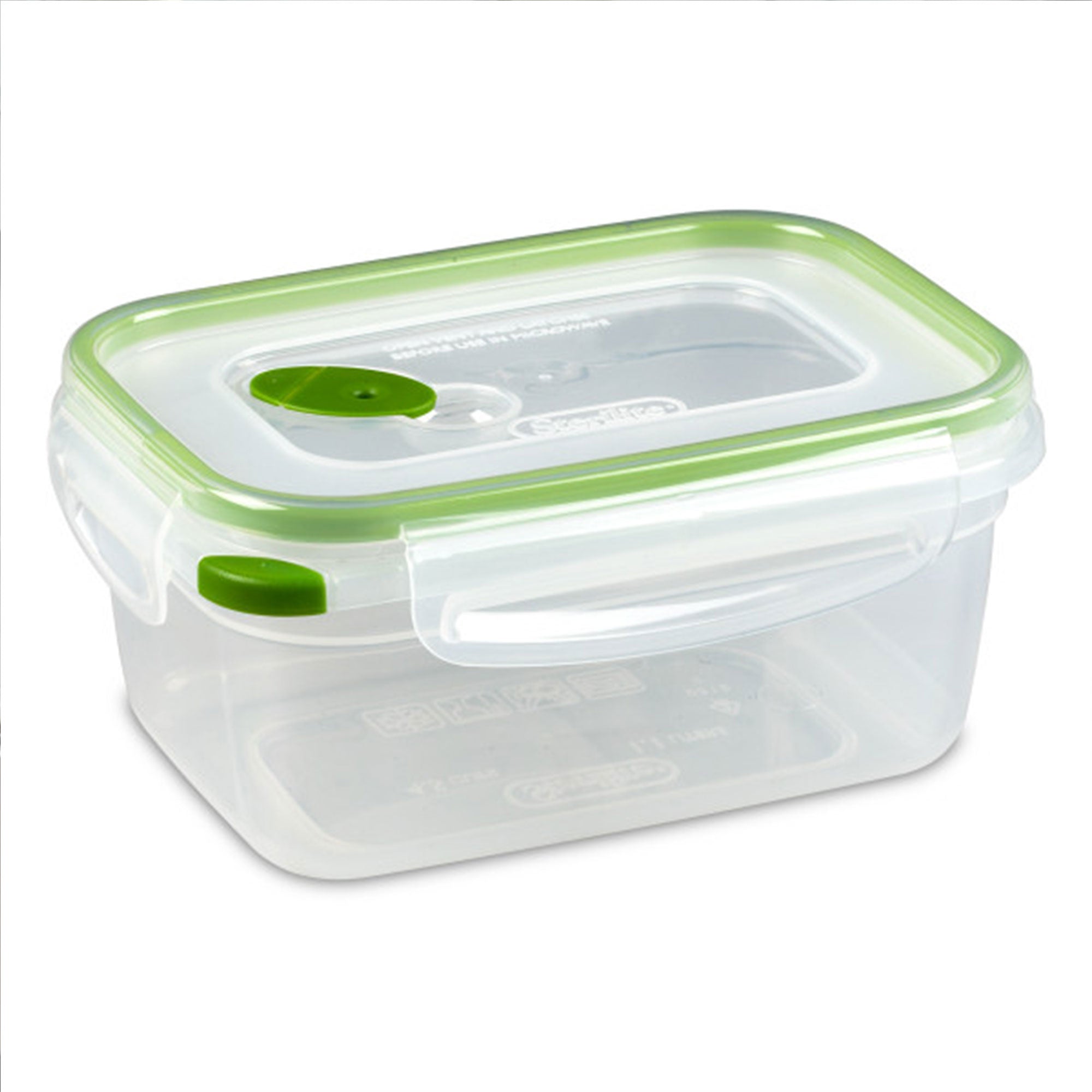 Sterilite 4.5 Cup Rectangle UltraSeal Food Storage Container, Green (18 Pack)