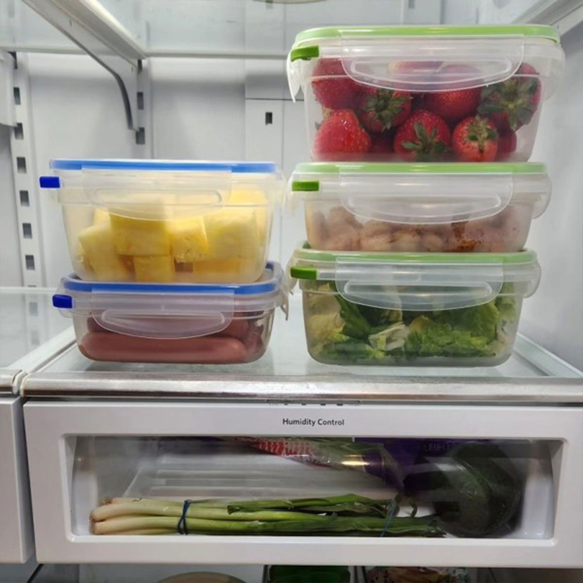 Sterilite 4.5 Cup Rectangle UltraSeal Food Storage Container, Green (18 Pack)
