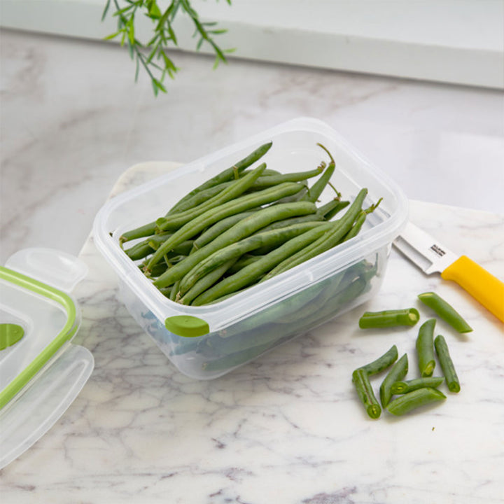 Sterilite 4.5 Cup Rectangle Ultra-Seal Food Storage Container, Green (6 Pack) - VMInnovations