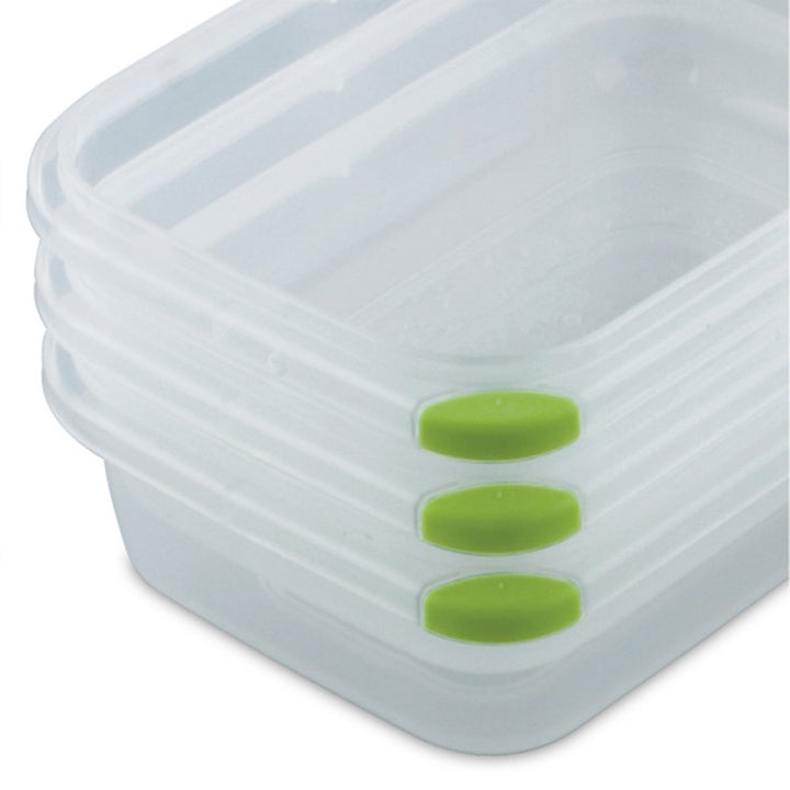 Sterilite 4.5 Cup Rectangle UltraSeal Food Storage Container, Green (12 Pack)