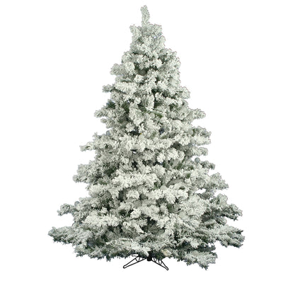 Vickerman Flocked Alaskan 4.5 Foot Artificial Christmas Tree w/Stand (Open Box)