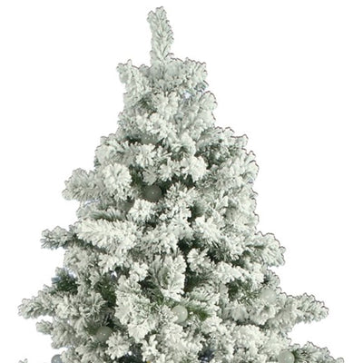 Vickerman Flocked Alaskan 4.5 Foot Artificial Christmas Tree w/Stand (Open Box)